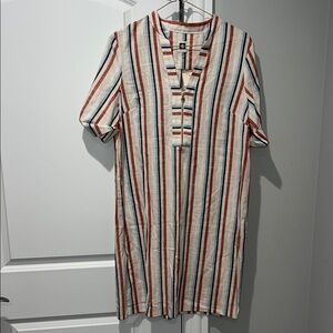 Anne Klein Multicolor Striped Dress